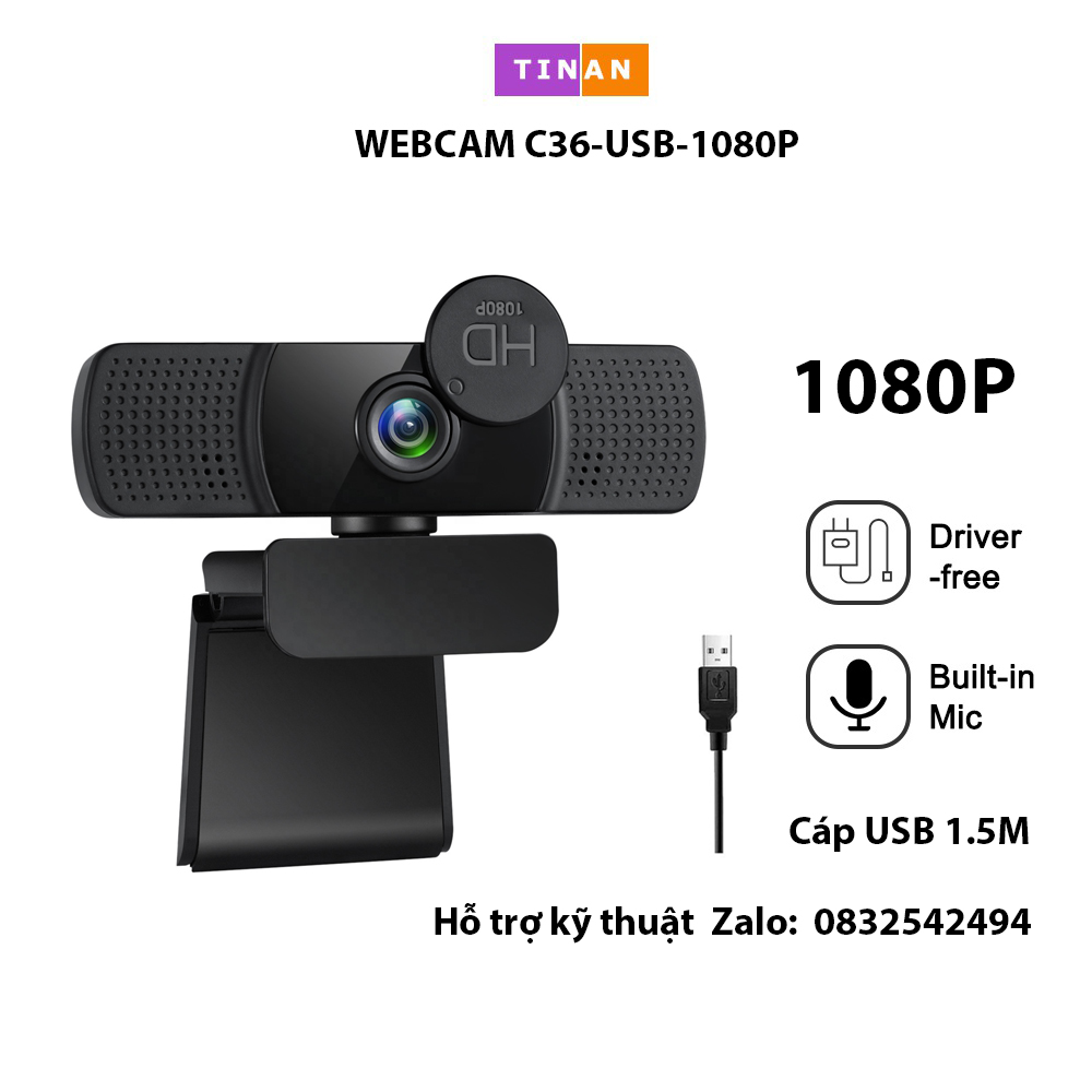 [1080p, Micro]Webcam C36 Có Tích Hợp Micro, Sử Dụng Để Gọi, Dạy Học Trực Tuyến, Hội Nghị