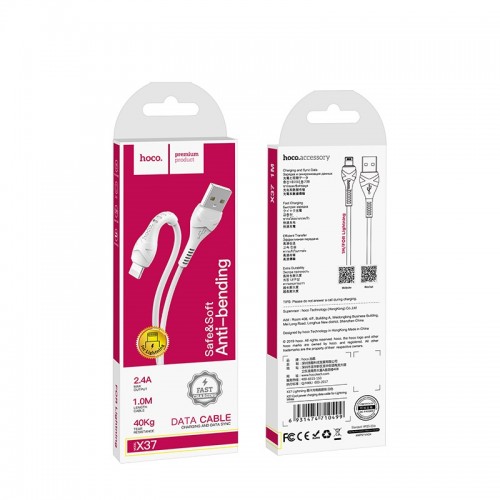 Cáp Sạc Lightning Hoco X37 dài 1m sạc nhanh