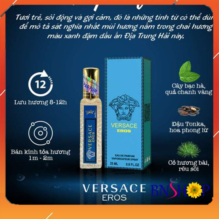 Tinh dầu nước hoa Versac Eros - Dạng xịt 25ml