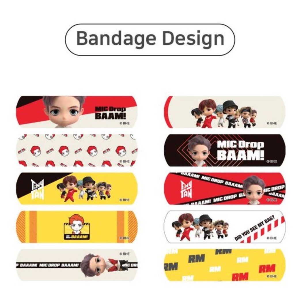 Băng cá nhân BTS Tiny Tan chính hãng Hàn Quốc