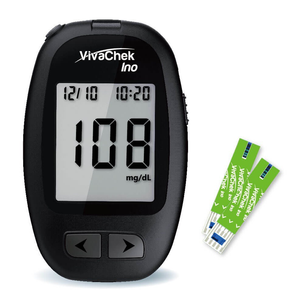 Máy đo đường huyết, que thử đường huyết Vivacheck INO tặng kèm 50 que test
