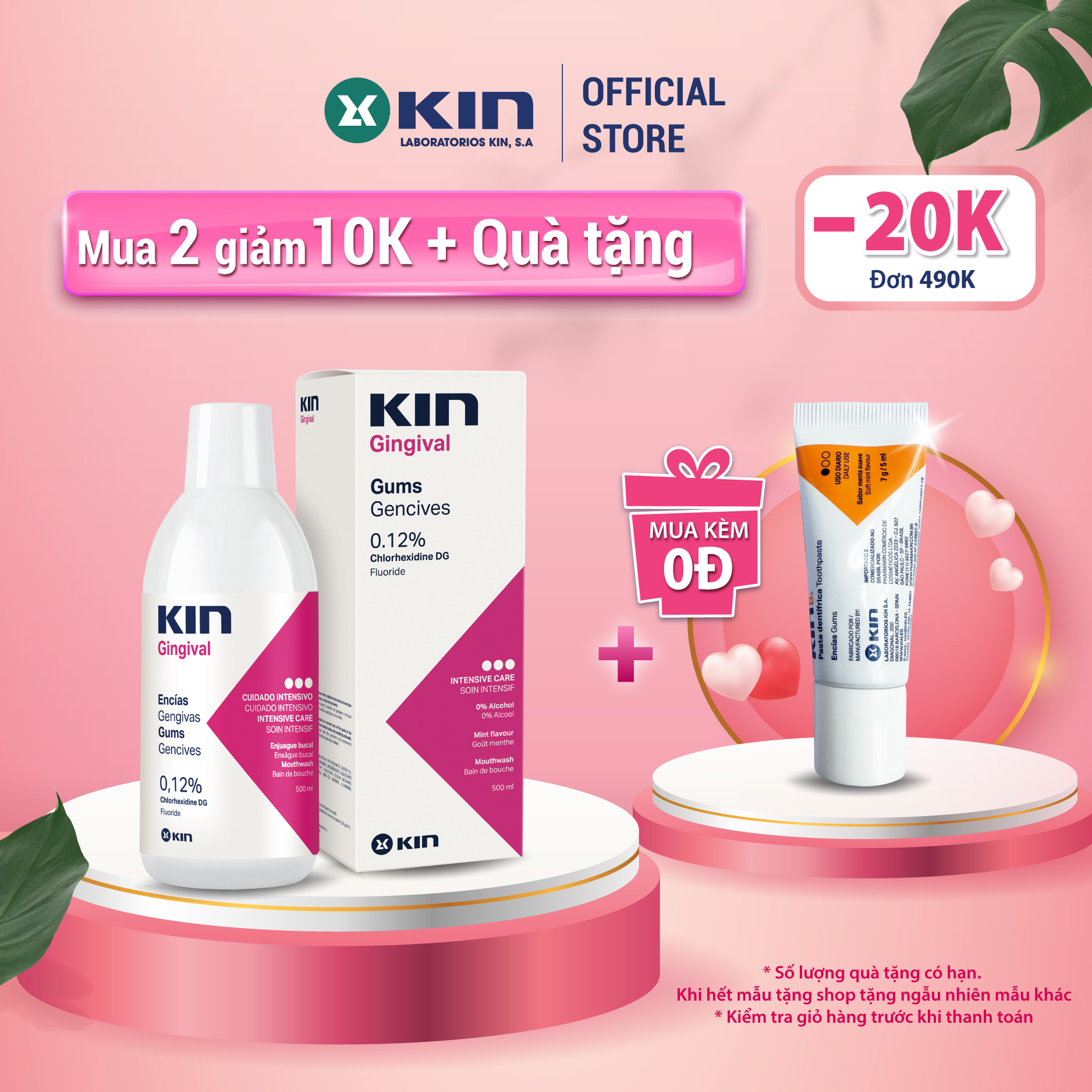 Nước Súc Miệng Kin Gingival Ngăn Ngừa Viêm Nướu Nha Chu 250ML