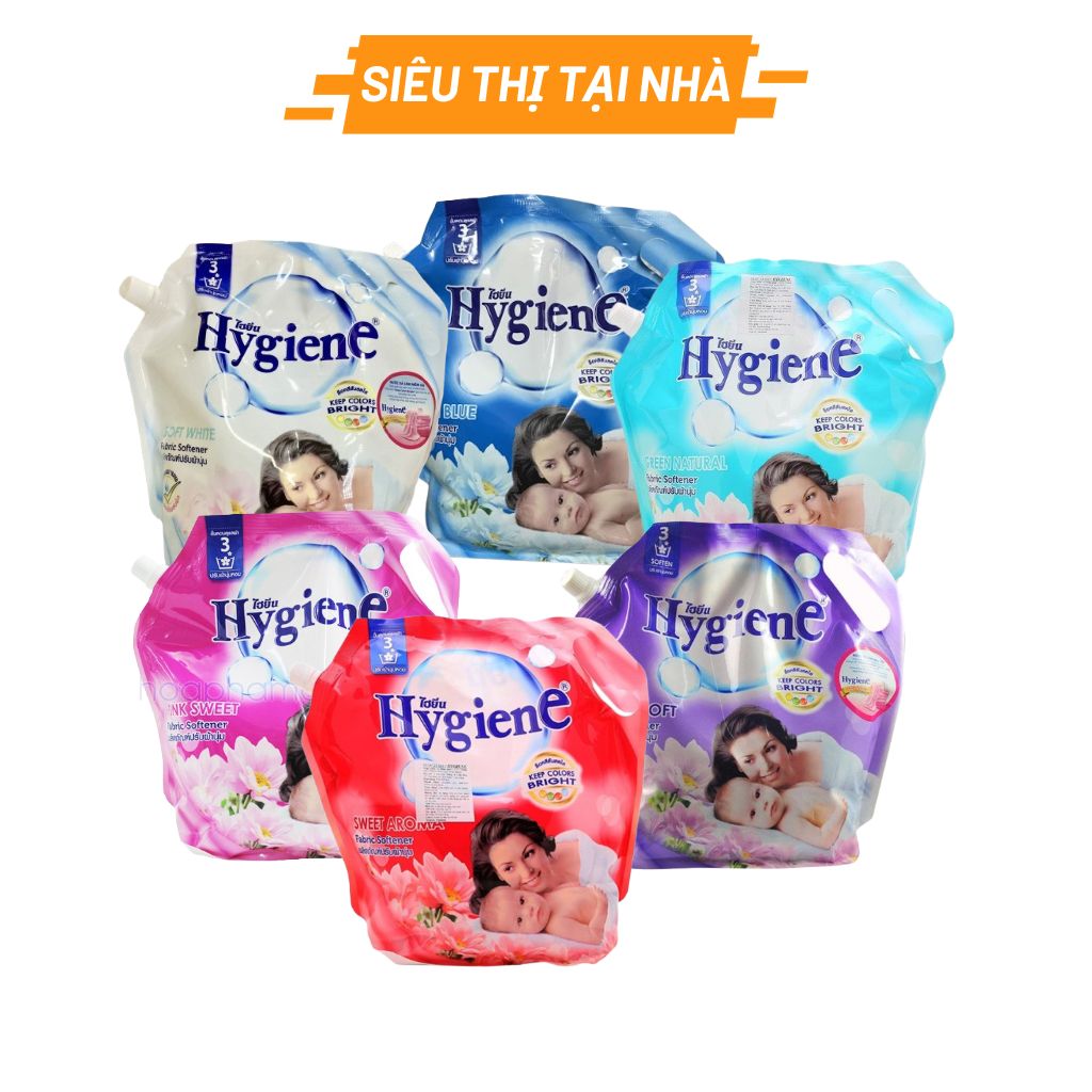 Nước xả vải siêu thơm, mềm mại Hygiene 1800ml Thái Lan