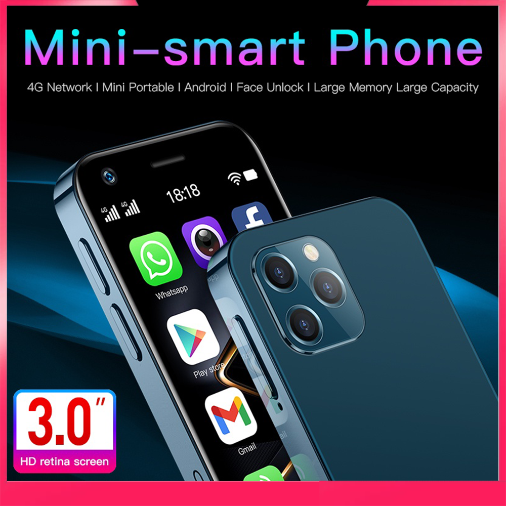 điện thoại smartphone siêu nhỏ Deal XS12 Android Pin 4250 mAh Màn hình lớn Full HD 3.0 inch Thẻ SIM đôi Bộ nhớ 4+64 GB Camera HD mini độc lạ Giá rẻ