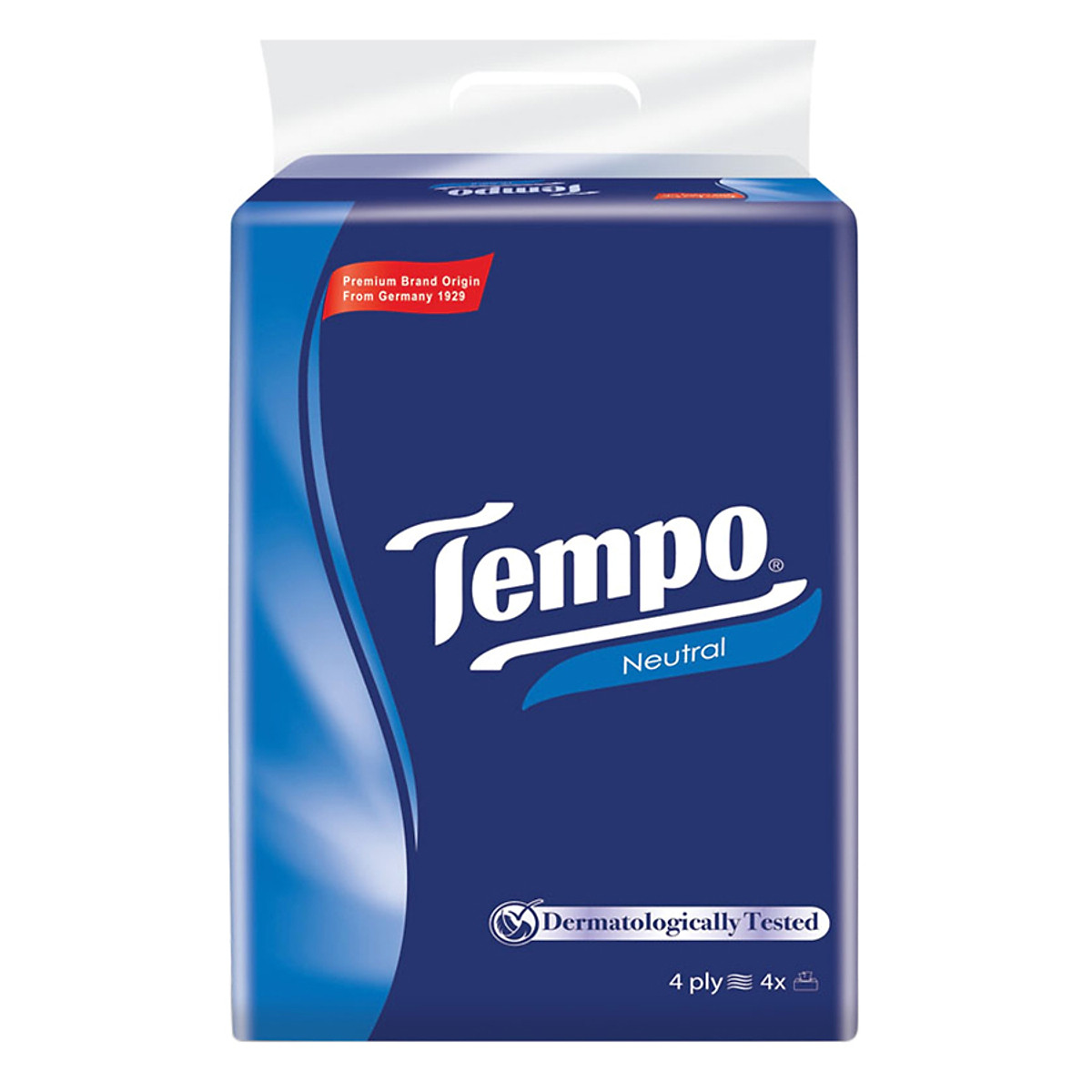 Lốc 4 Gói Khăn Giấy Tempo Softpack Neutral 4 Lớp