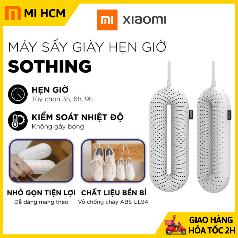 Máy sấy giày Xiaomi Sothing Zero Shoes Driers chính hãng, có chức năng hẹn giờ, sấy nhanh 150°C, khử mùi hôi, diệt khuẩn, Thiết bị sấy giày Xiaomi, Dụng cụ sấy giày Sothing