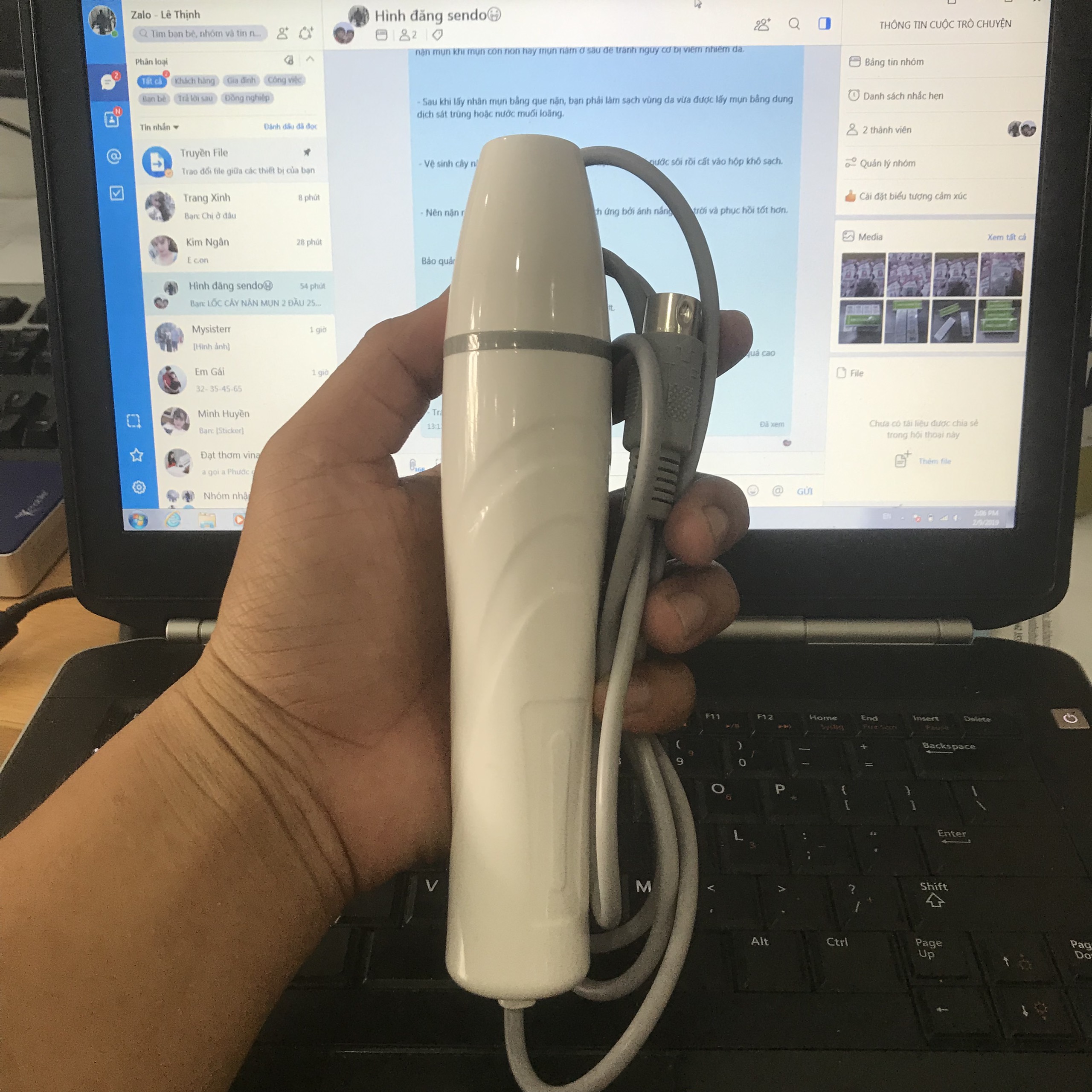 [HCM]TAY CẦM ĐIỆN TÍM SÁT KHUẨN CHO MÁY THẨM MỸ