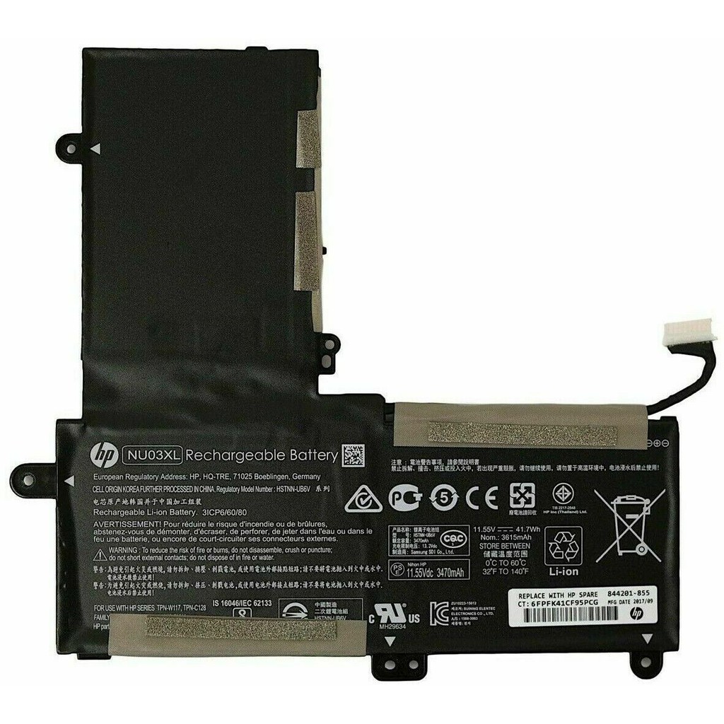 Pin cho laptop hp pavilion x360 11-u series hp pavilion x360 11-ab009la mã pin nu03xl có video thực tế