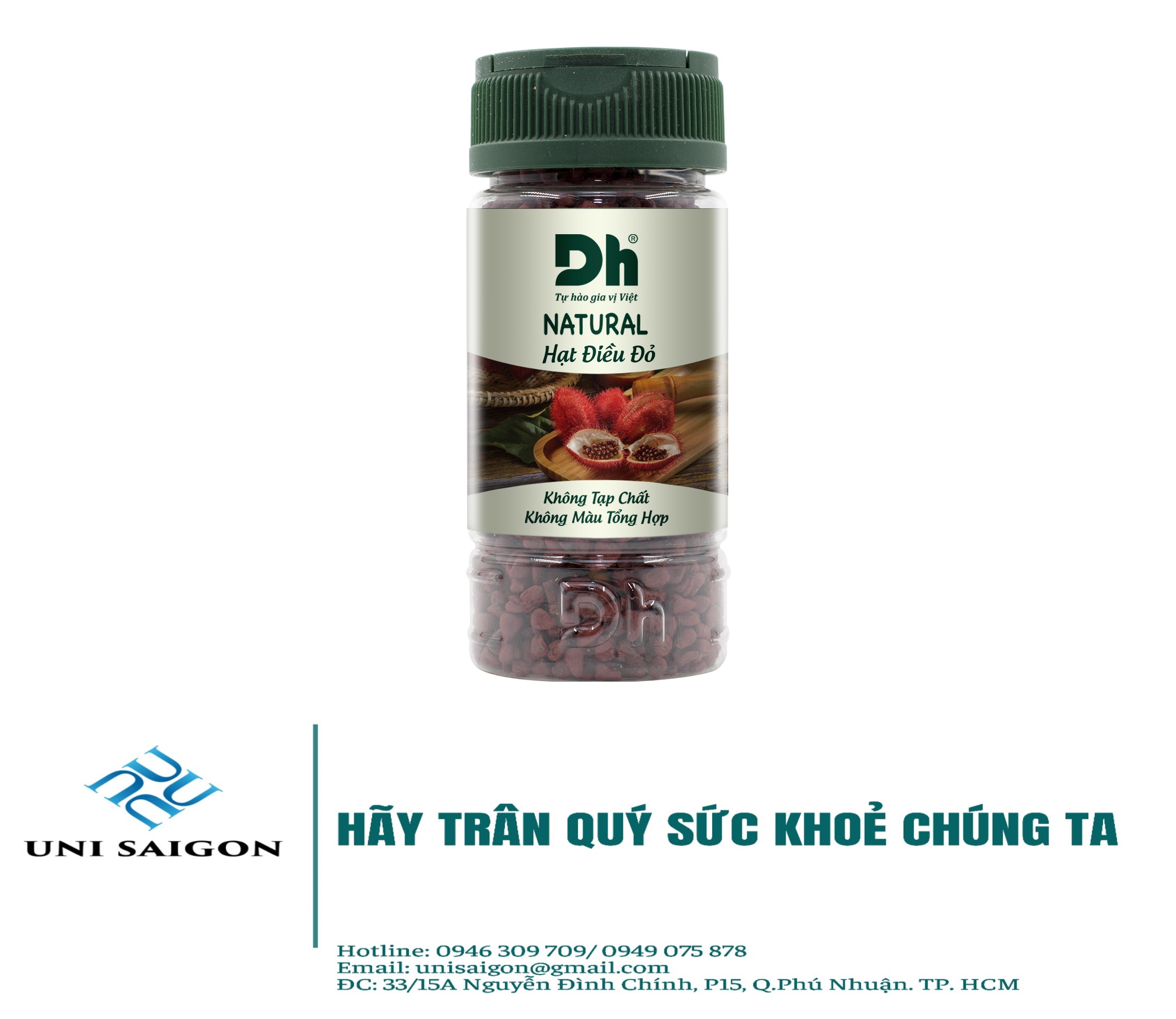 Hũ natural hạt điều đỏ - thương hiệu dh foods