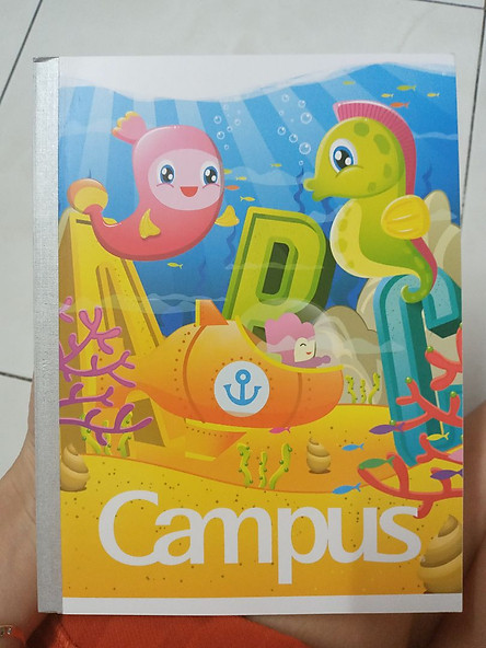 Lốc 5 cuốn tập 4 ô ly campus a5 under the sea