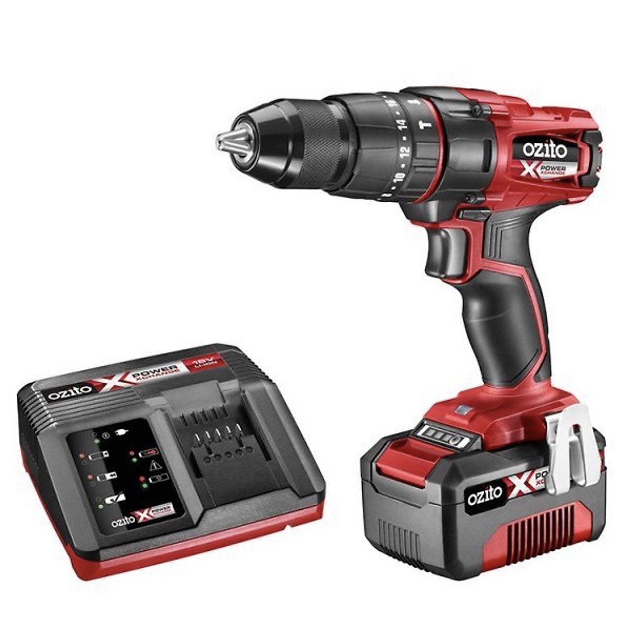 Máy bắt vít có búa pin 18v hiệu ozito pxhdk-350 hàng mới 100% nhập khẩu australia