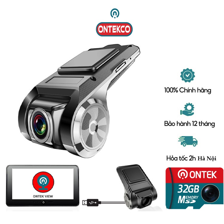 Camera hành trình ONTEKCO U2 kèm thẻ 32G - full hd 1080
