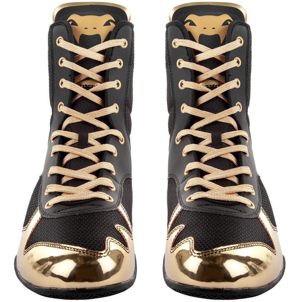 Giày tập chuyên dụng Boxing Venum Elite Boxing Shoes black/gold