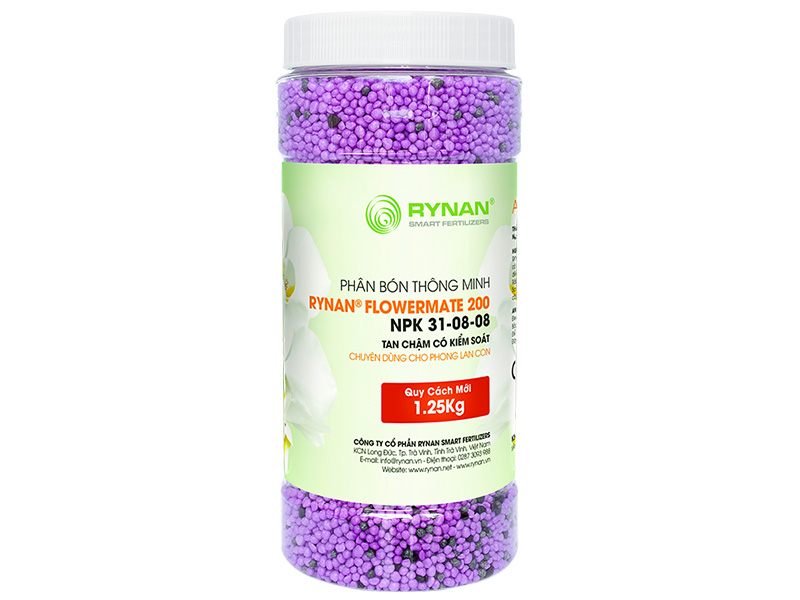 Phân bón thông minh tan chậm rynan 200 -npk 31-08-10 - hũ 1.25kg