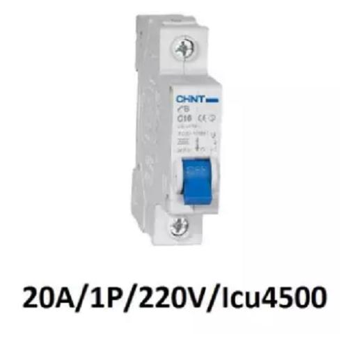 Át tép atomat aptomat mcb áp tép cầu dao icu 4500a chint 1p 220v eb-63