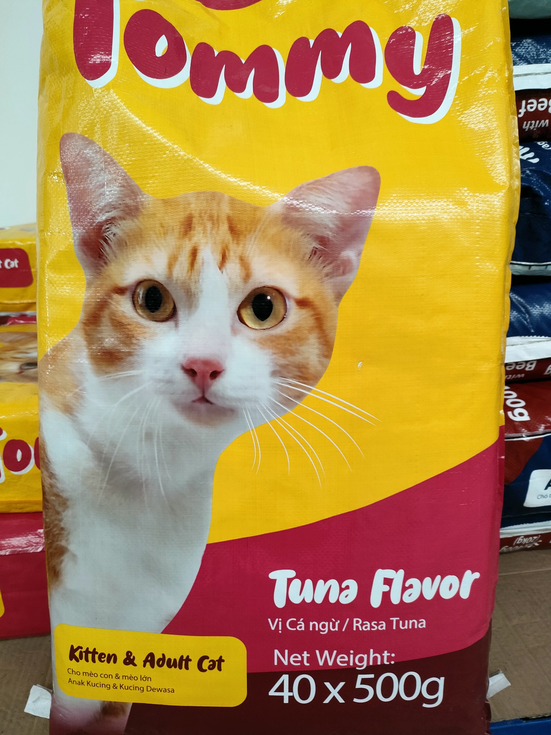 [Freeship Max] Thức ăn mèo con & mèo lớn vị cá ngừ TOMMY  500Gam - Yeuthucung