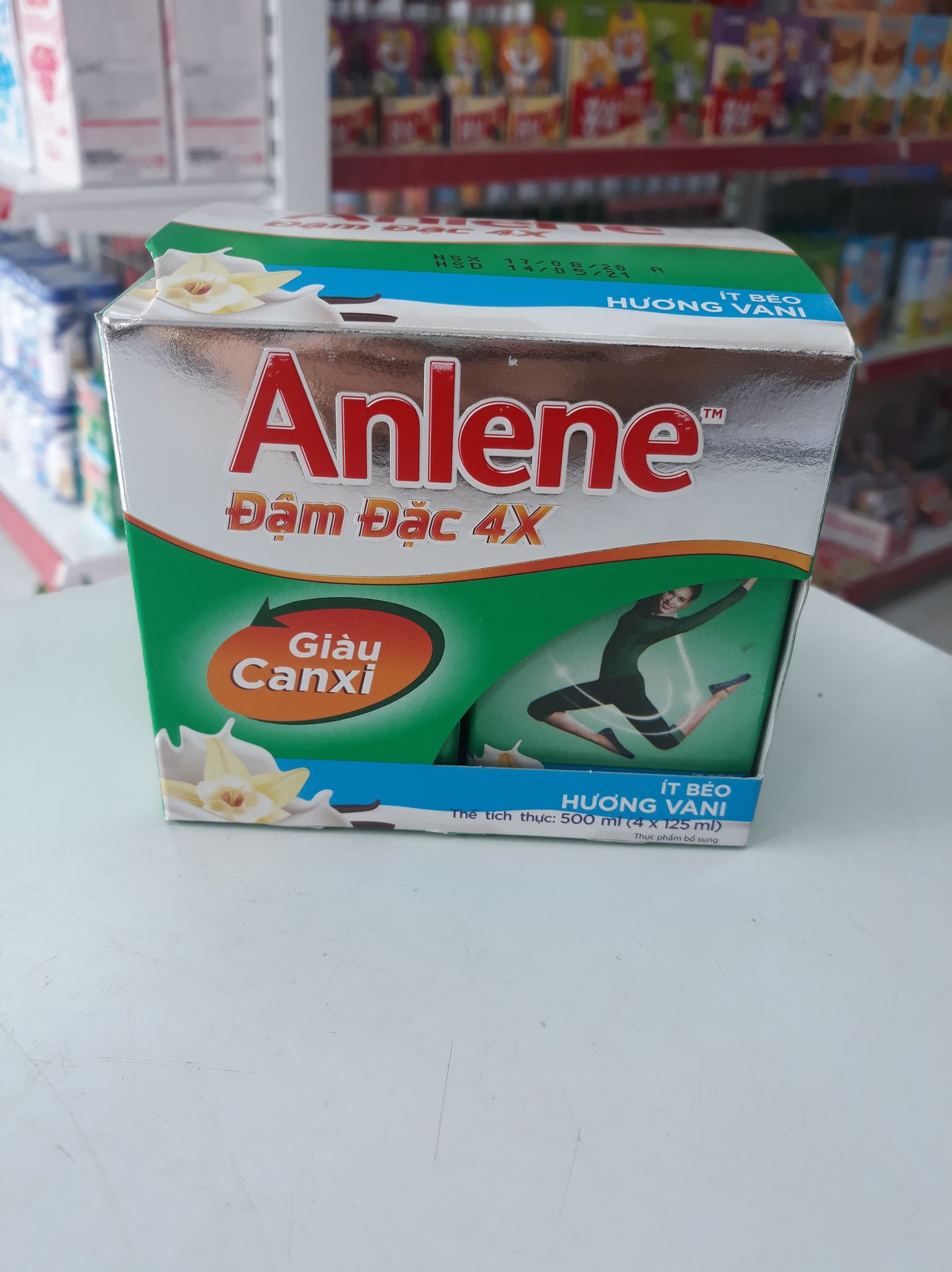 Sữa Anlene pha sẵn hương vani ( Lốc 4 hộp 125ml )