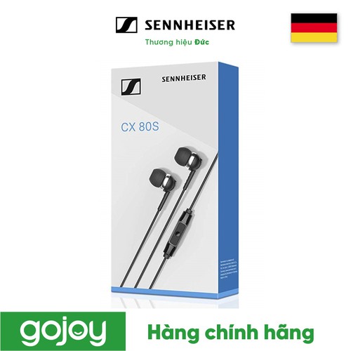 Tai nghe nhét tai sennheiser cx80s jack 3.5mm - bảo hành chính hãng 24 tháng