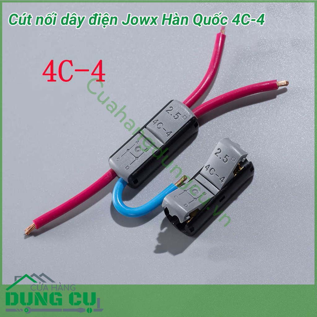 Đầu nối dây điện nhanh nối dây 2,5mm nối dây an toàn không cần băng dính