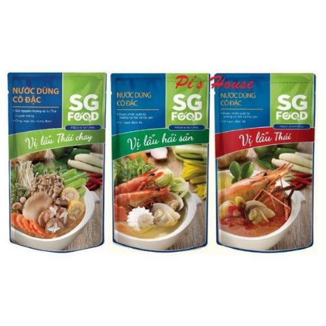 (Hcm) Nước Dùng Cô Đặc 3 Vị Sg Food 150G| - Vị Lẩu Thái