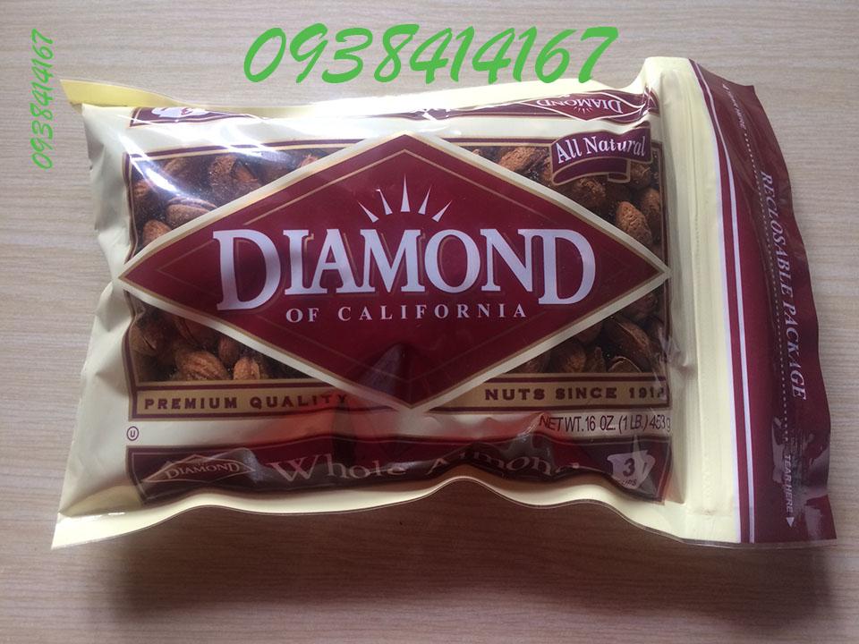 Hạnh nhân mỹ rang bơ diamond gói 453g