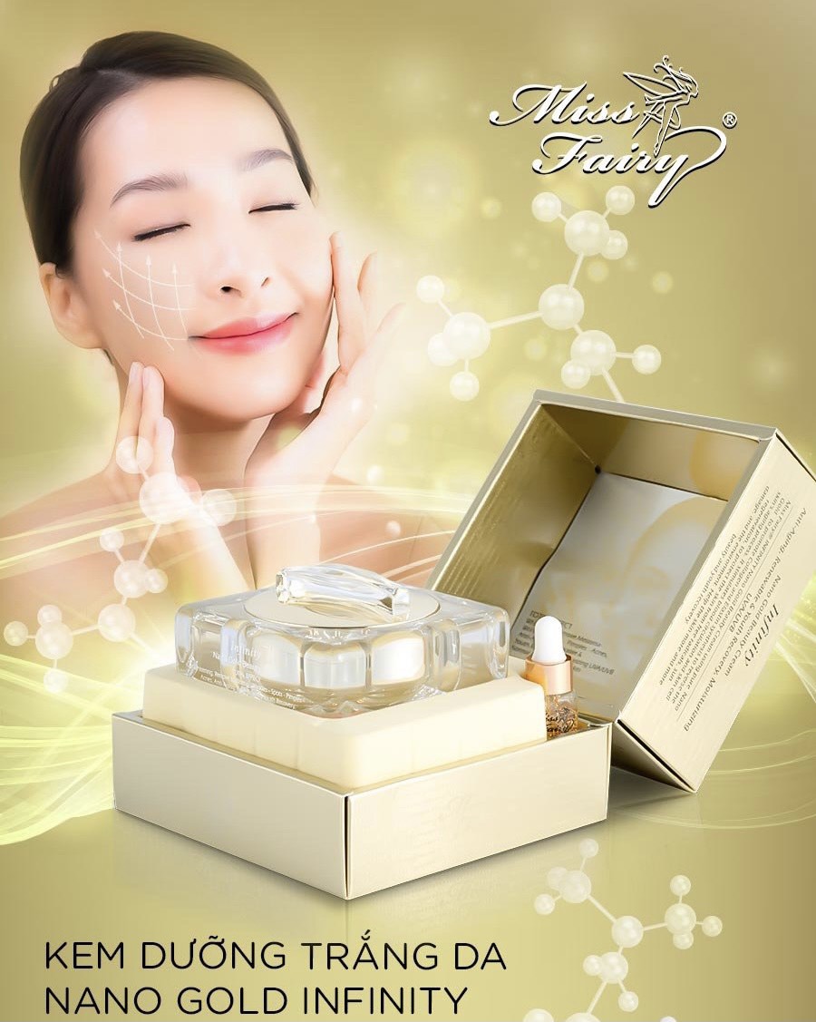 Kem dưỡng trắng da, nám, tàn nhang Vàng Nano Gold Infinity Miss Fairy
