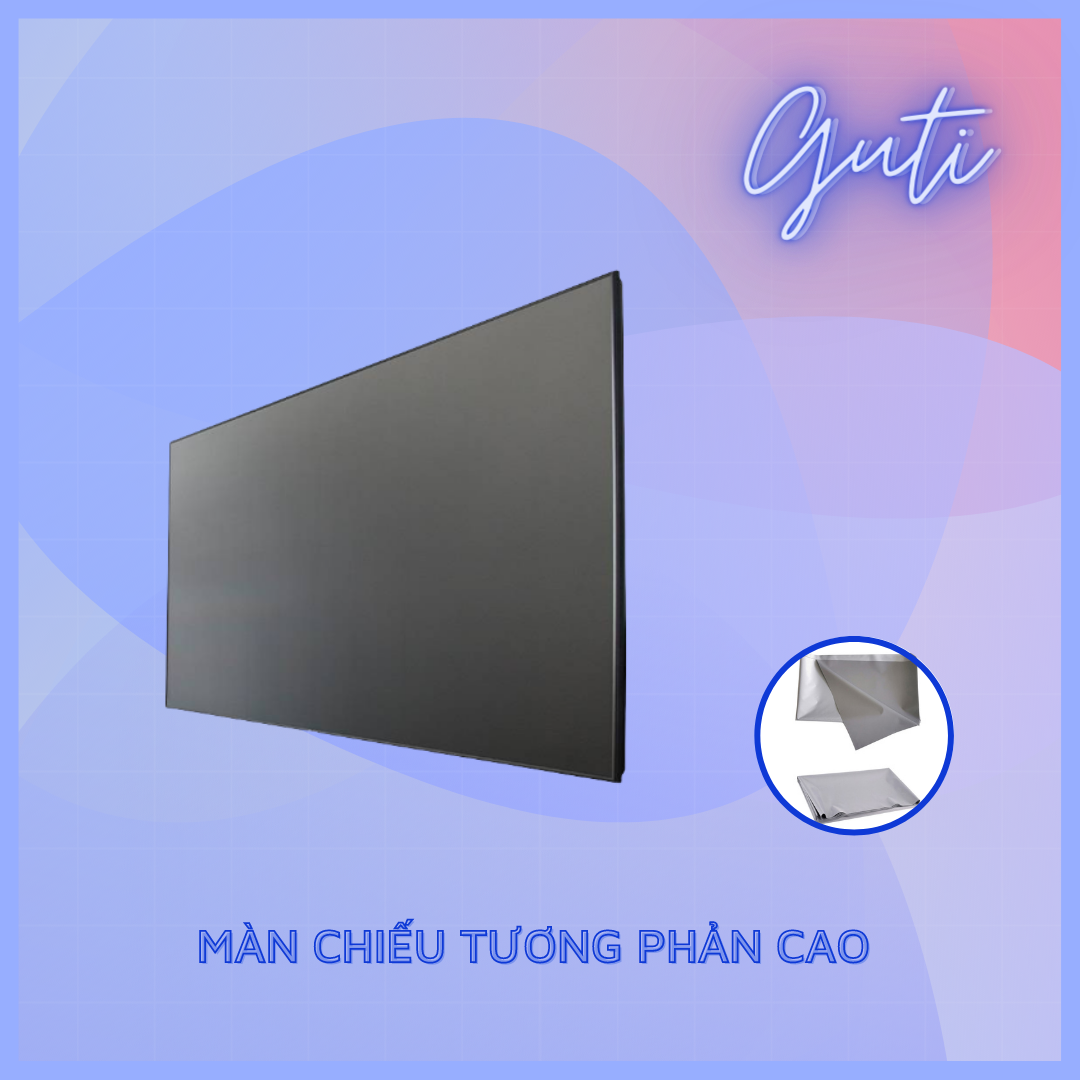 Màn chiếu máy chiếu, màn chiếu thương phản cao 100 inch | GUTI