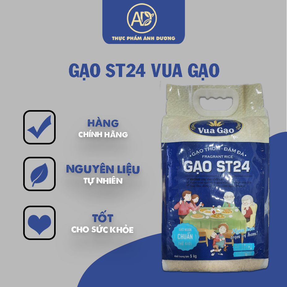 ST24 Chính hãng Vua Gạo - Túi 5kg