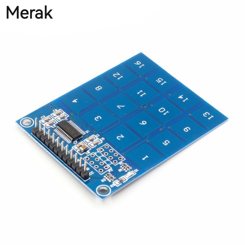 Mô-đun cảm biến cảm ứng công tắc điện dung kỹ thuật số ttp229 16 kênh, cảm biến công tắc cảm ứng điện dung 16 chiều