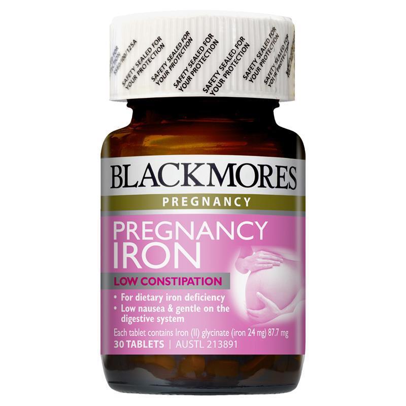 [HCM]Viên bổ sung Sắt BlackMores Prenancy Iron 30 viên