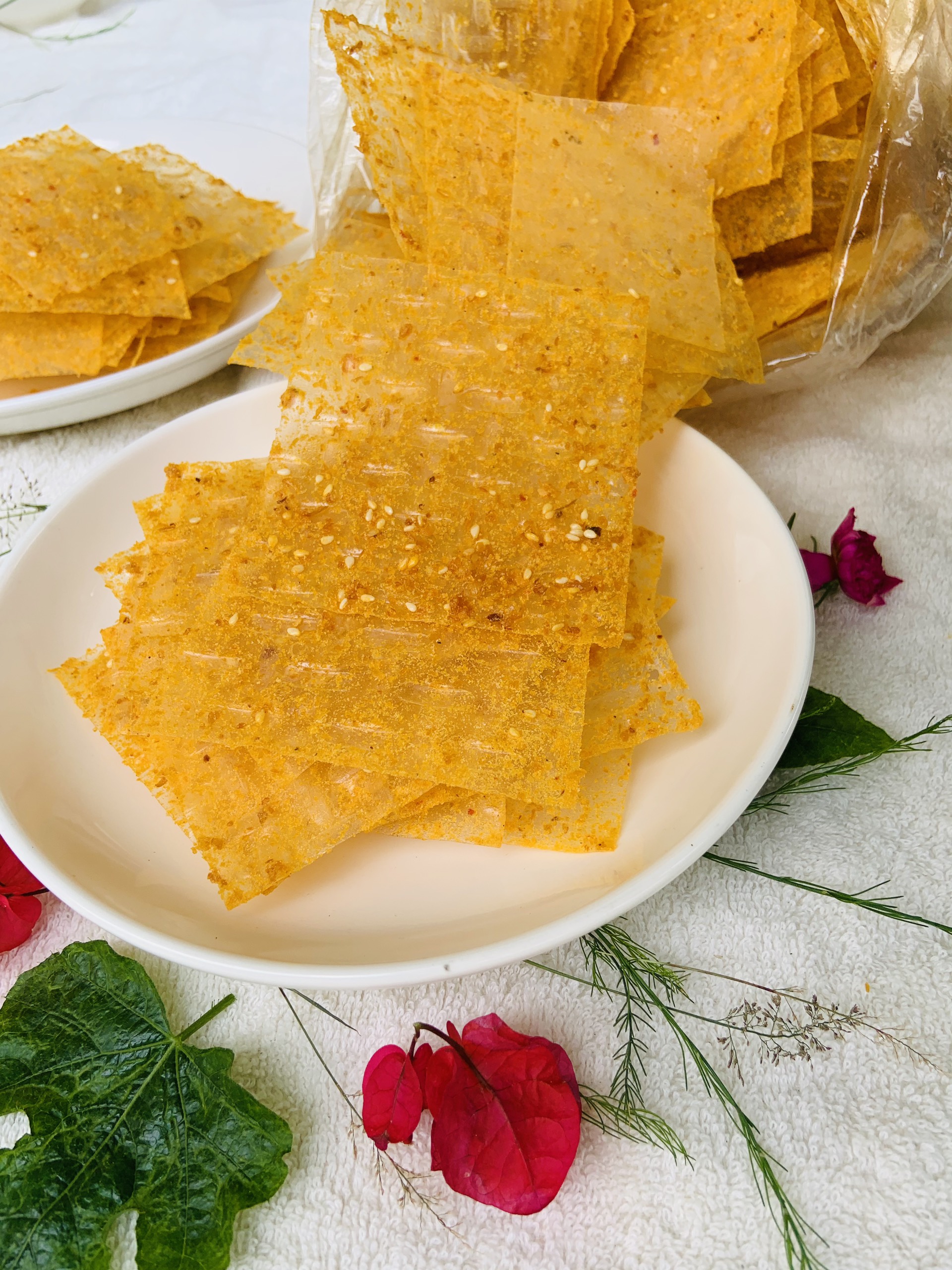 Bánh Tráng Vuông Trộn Phô Mai