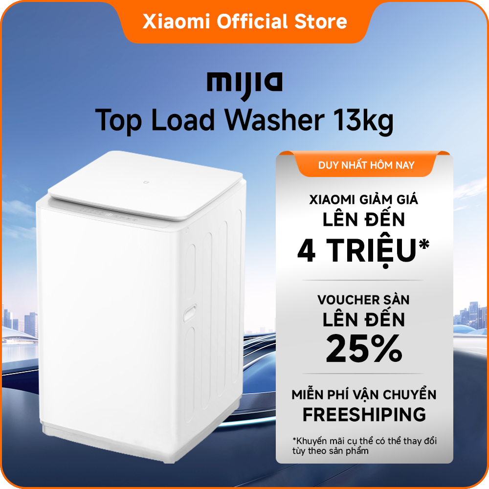 [MỚI RA MẮT] Máy giặt cửa trên Xiaomi Mijia Top Load Washer 13kg | Luồng nước 3D 4 giai đoạn | Chương trình loại bỏ vết bẩn đặc biệt | hương thơm bền lâu