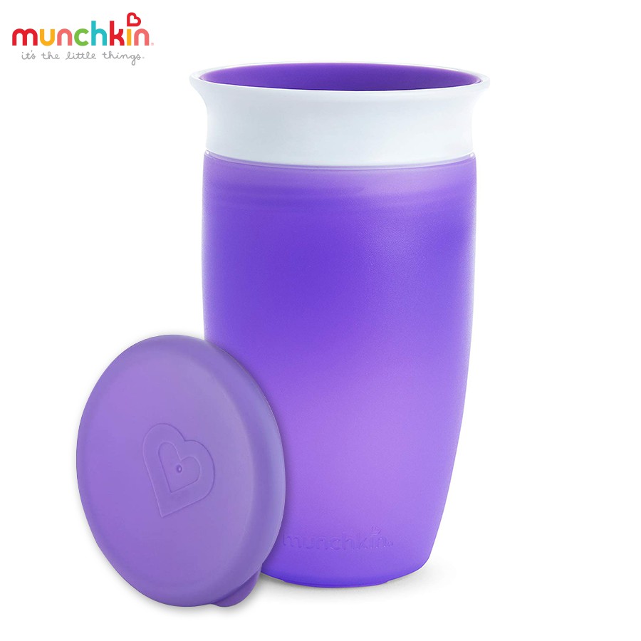 Cốc 360 độ munchkin chống đổ, có nắp 296ml