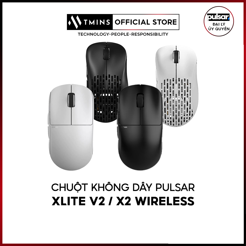Chuột không dây siêu nhẹ Pulsar Xlite v2 / Pulsar X2 Wireless - Hàng Chính Hãng
