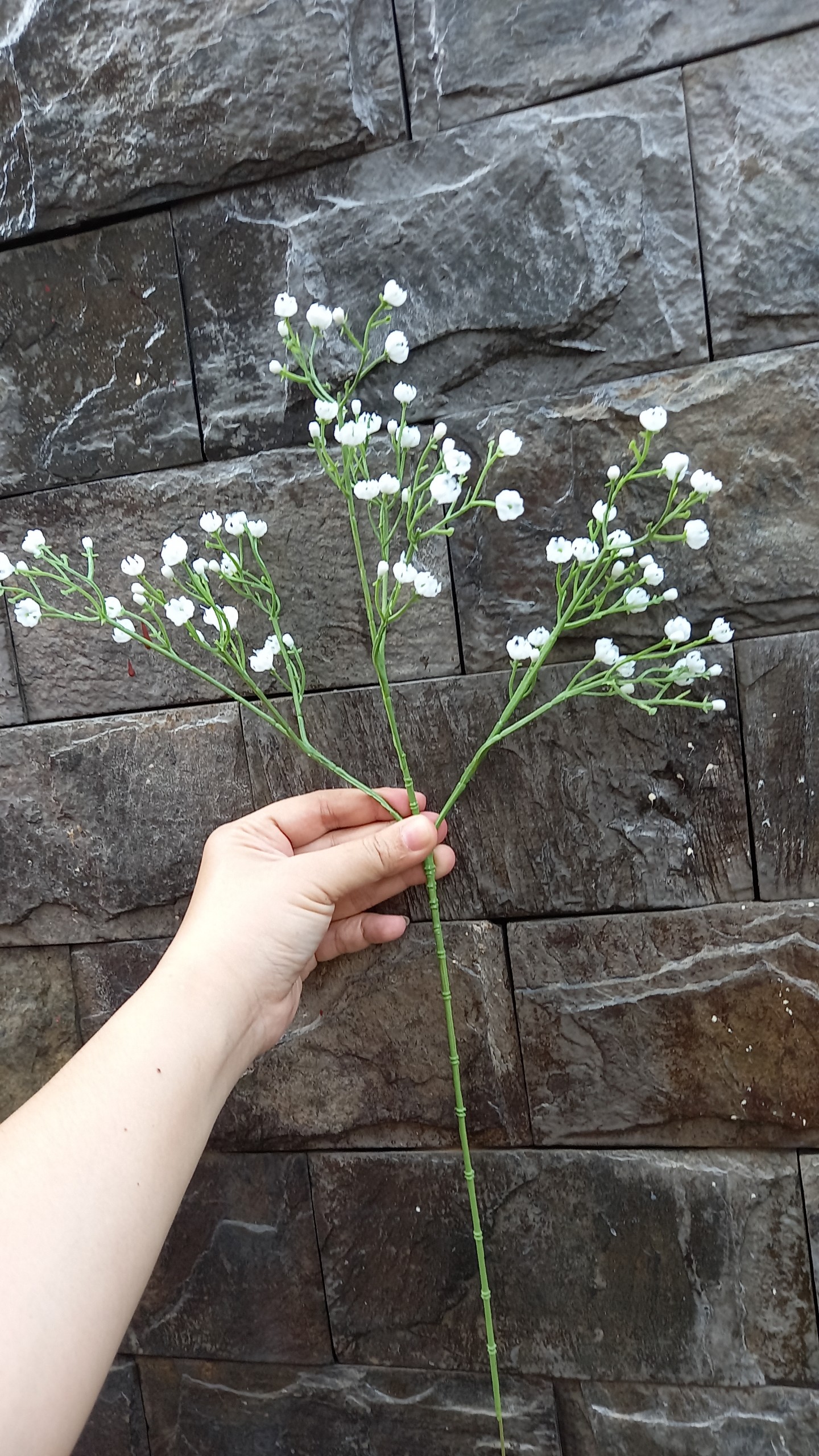 [HCM]1 Cành bibi giả 3 nhánh - Hoa giả - Hương Flower