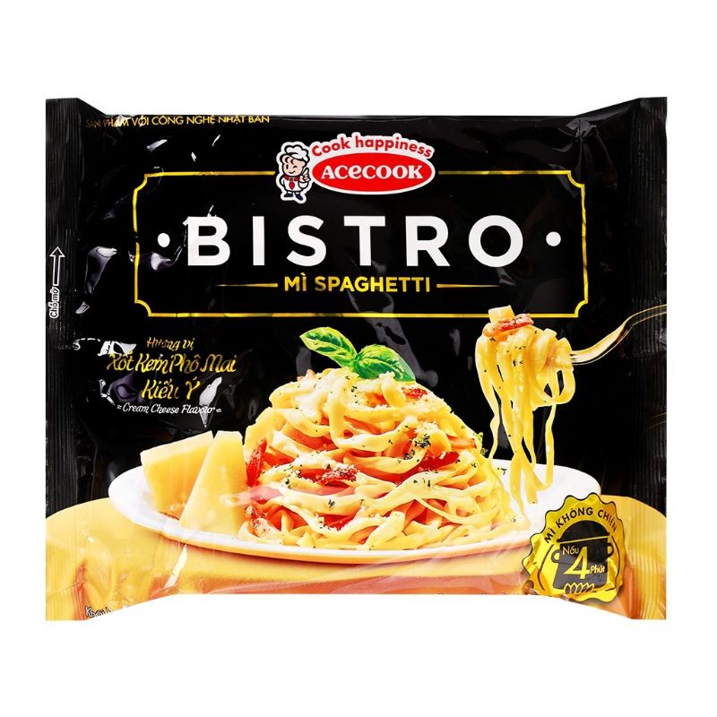 10 mì spaghetti bistro xốt kem phô mai kiểu ý gói 100g