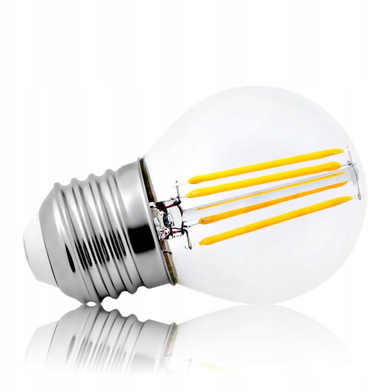 Đèn led giả dây tóc G45 4W sáng vàng