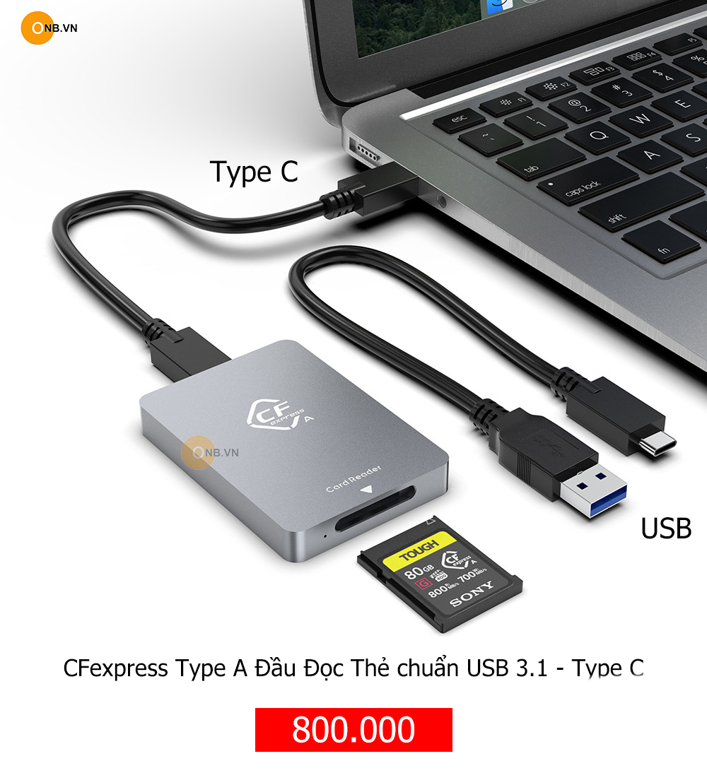 Cfexpress type a đầu đọc thẻ nhớ type a chuẩn usb 3.1 - type c