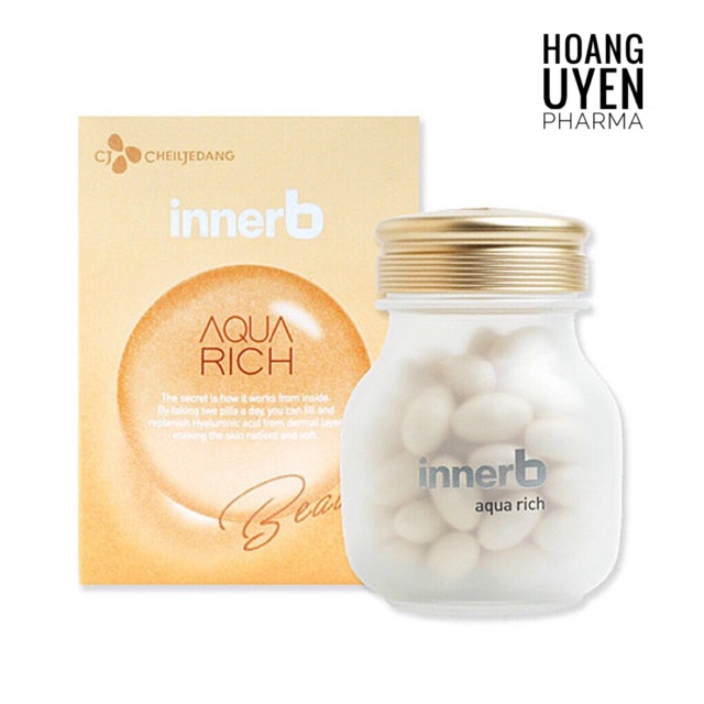 Viên uống cấp nước Innerb Aqua Rich - Nhập khẩu 56v - mới double up
