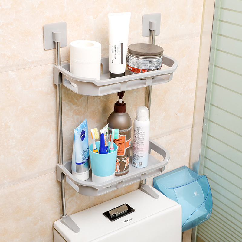 [HCM]KỆ NHÀ VỆ SINH TIỆN DỤNG 2 TẦNG KỆ ĐỂ ĐỒ NHÀ TẮM 2 TẦNG GẮN TƯỜNG GÁC BỒN SIÊU CHẮC KHÔNG CẨN KHOAN VÍT KỆ 2 TẦNG CHỊU LỰC 20KG NHỰA CỨNG CÁP