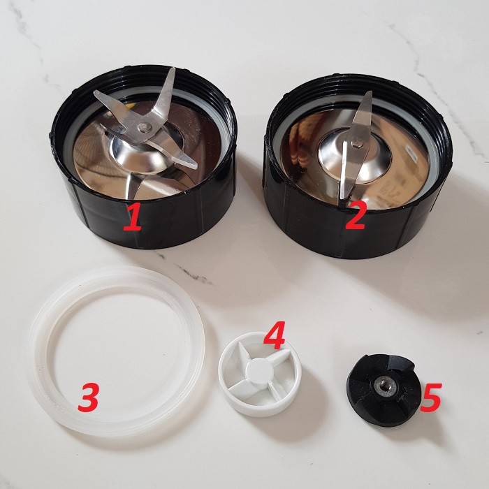 Phụ kiện máy xay sinh tố Magic - Dao xay 2 lưỡi, dao xay 4 lưỡi, bánh răng, Roong