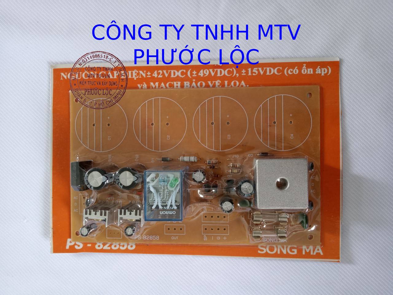 MẠCH NGUỒN AMPLY 4 TỤ VÀ BẢOVỆ LOA