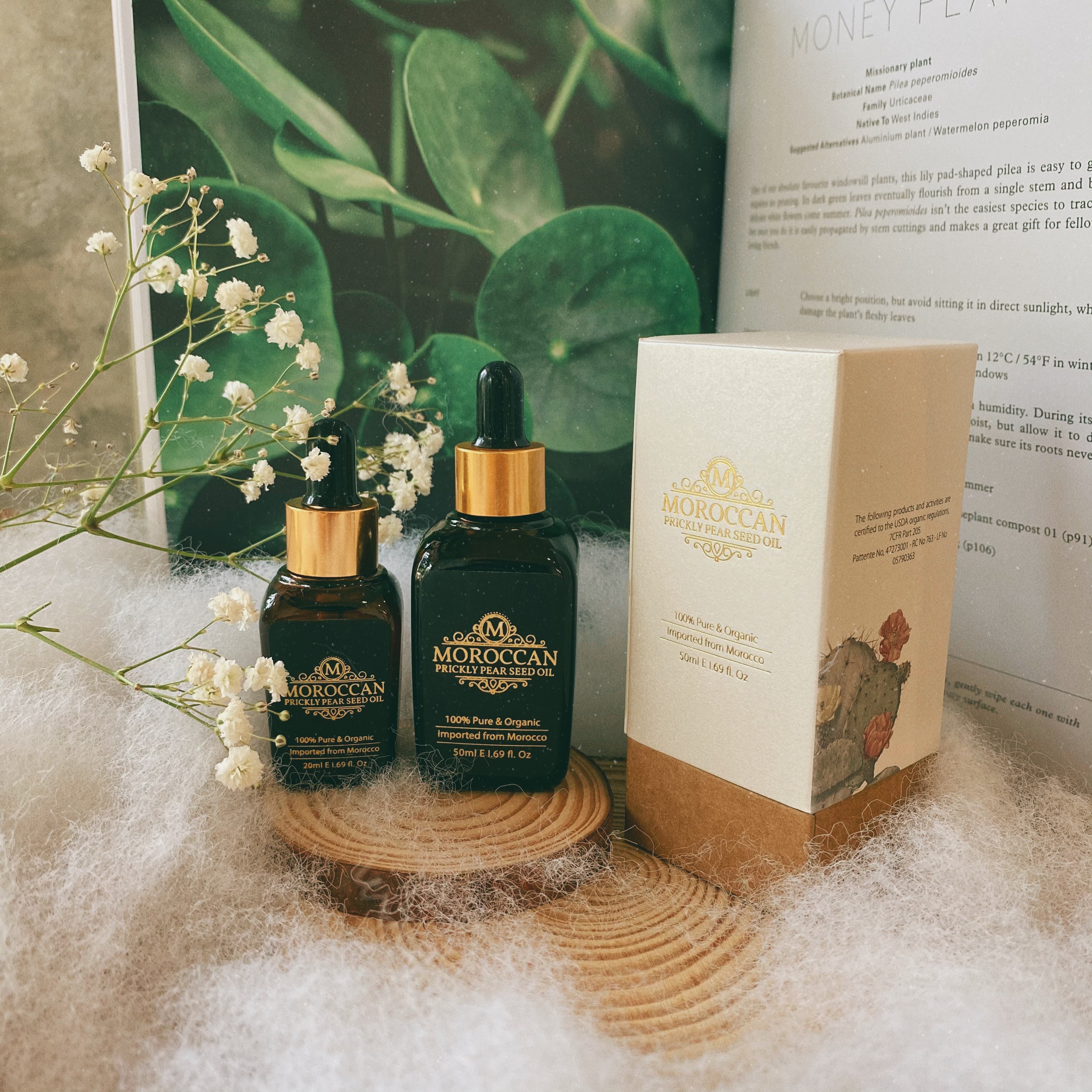Dầu hạt xương rồng Ma Rốc 100% hữu cơ & nguyên chất - Moroccan preakly pear seed oil 20ml & 50ml