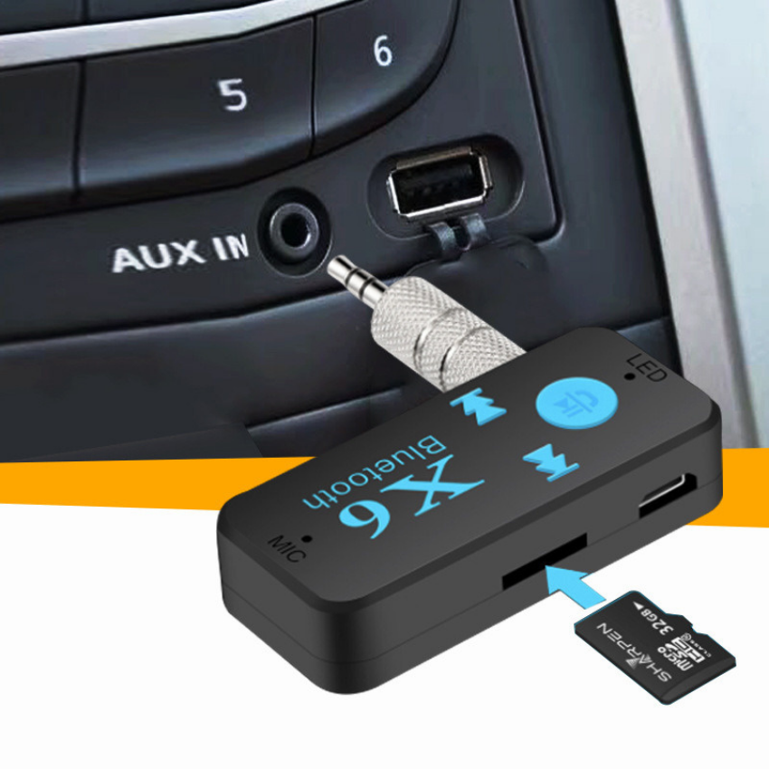 Đầu thu USB Bluetooth 3 trong 1 KEBETEME thiết bị thu âm thanh không dây đầu chuyển đổi âm thanh nổi giắc cắm 3.5mm hỗ trợ thẻ TF micro rảnh tay cho tai nghe loa máy tính DVD gia đình điện thoại di động - INTL