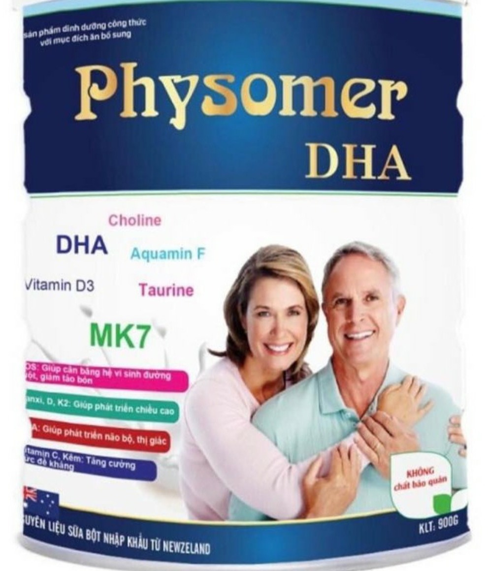 Sữa Physomer DHA bổ sung dinh dưỡng cho người trung và lớn tuổi, HSD 2026