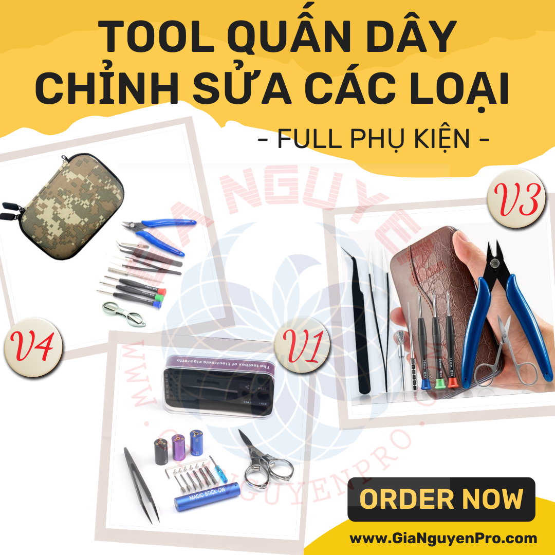 Bộ Tool Dụng Cụ Thủ Công Tạo Hình Dây Các Loại  (mã V1 / V3 / V4)