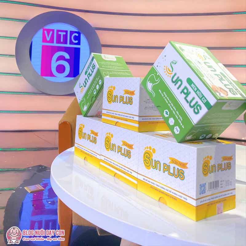 Sữa non và men hữu cơ Sunplus bé ăn khỏe, ngủ ngon, tăng cường đề kháng và cân nặng