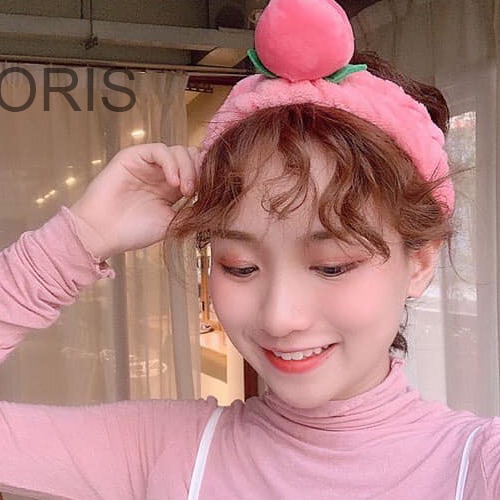 LOẠI DÀY - BĂNG ĐÔ CÀI TÓC MAKEUP HÌNH QUẢ ĐÀO XINH XẮN - BĂNG ĐÔ CÀI TÓC KHI TẮM CHẤT BÔNG TUYẾT SIÊU MỀM MỊN CÓ CHUN CO GIÃN CỰC ÊM