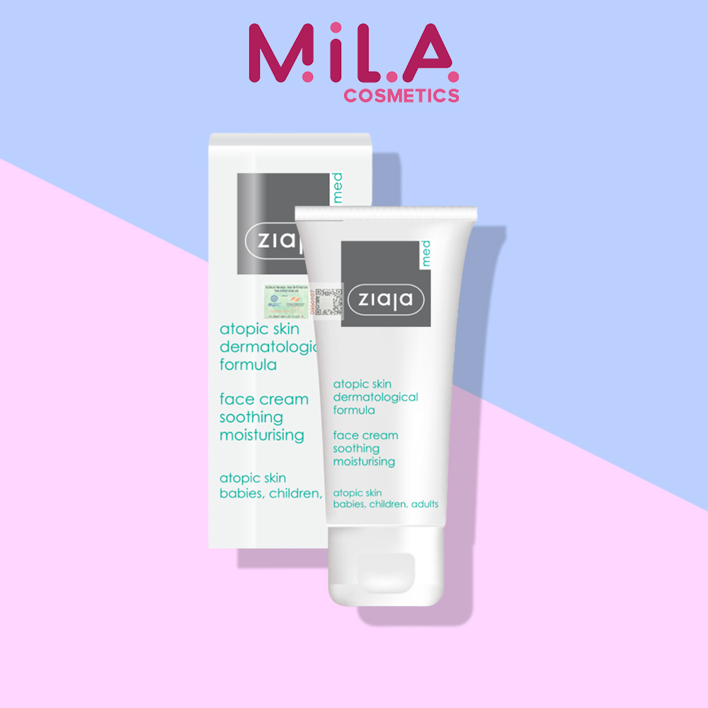 [6-11/12 VOUCHER GIẢM 8%]Ziaja Med Kem Dịu Nhẹ Dưỡng Ẩm 5% Urê, Ziaja Med Atopic Skin Dermatological Formula Atopy Ure - Kem dưỡng ẩm Ziaja