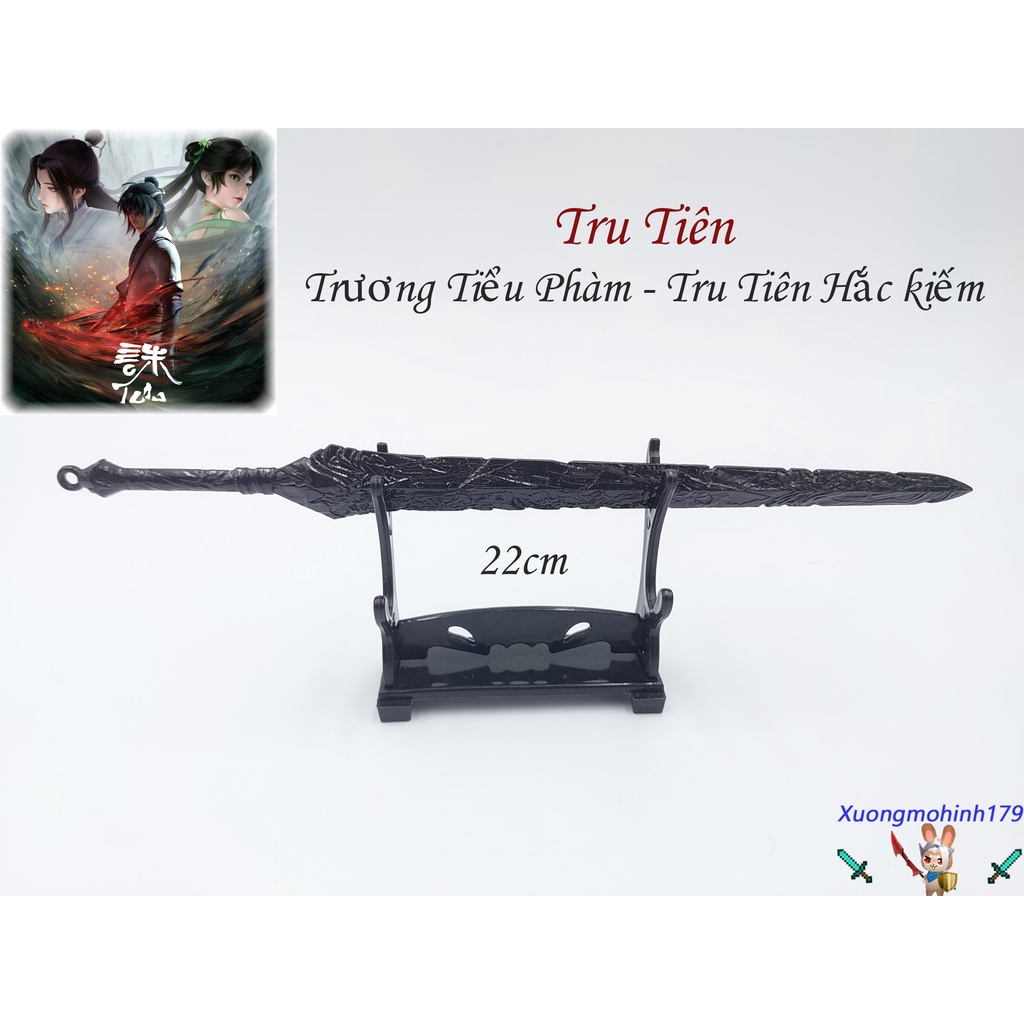 Mô hình sưu tầm tru tiên - trương tiểu phàm - tru tiên hắc kiếm k 195